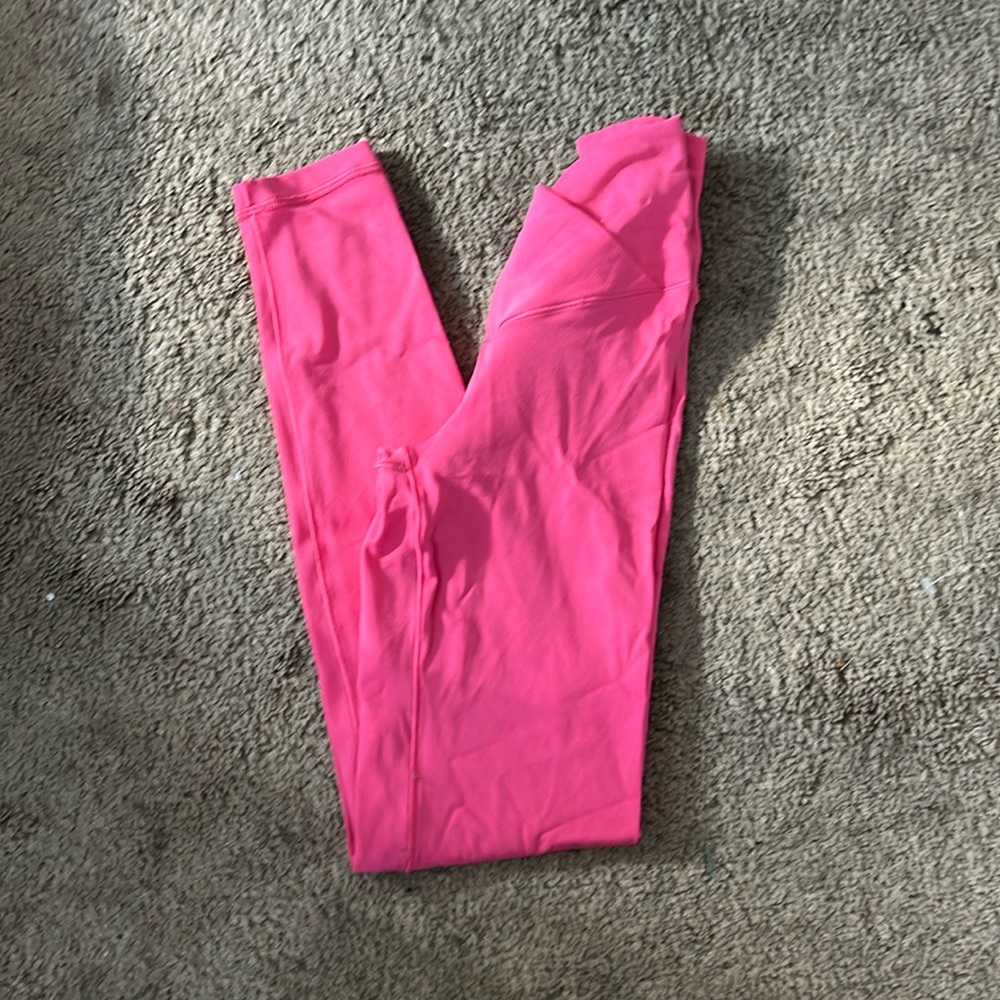 Pink aerie cross over leggings